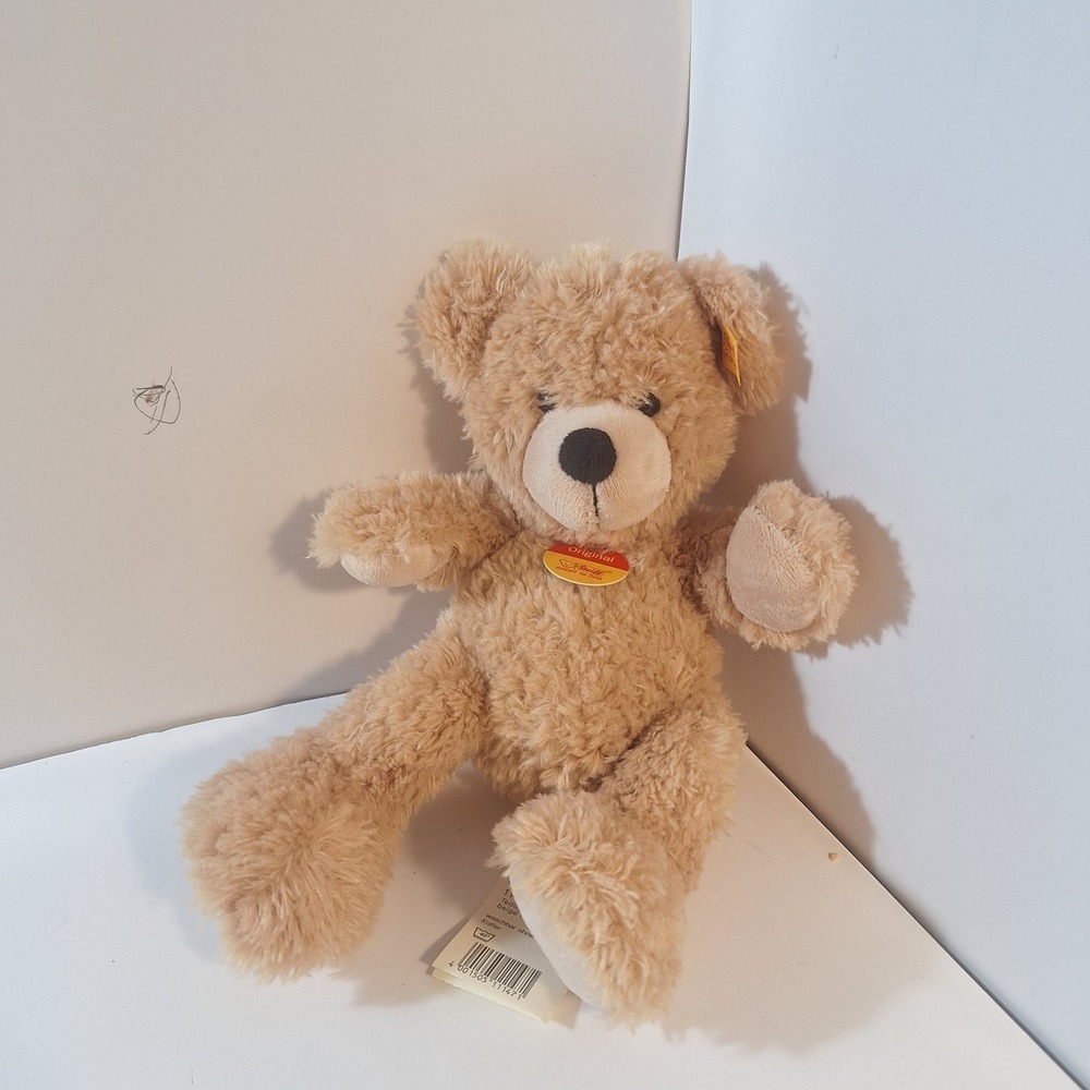 Steiff Plush Animal Toy Fynn Teddy Bear 10" Beige New